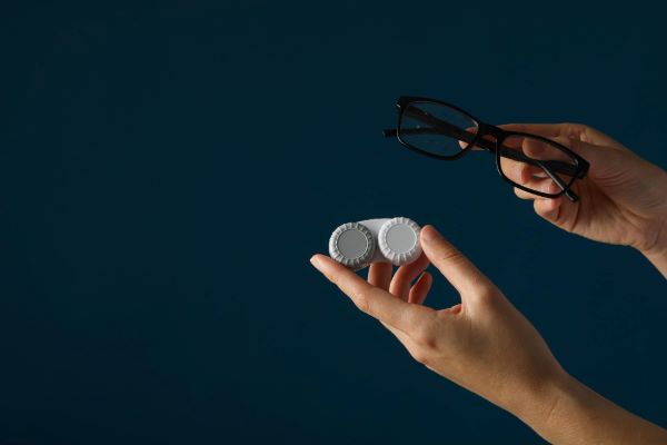 Óculos ou lentes de contato